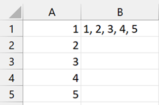 Combine a Range of Values into One Cell