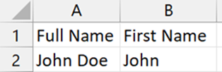 Return text from left side of text string in excel