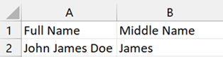 Return text from the middle of a large text string in Excel