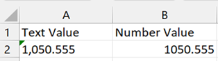 Return a number that was originally formatted as text as a value