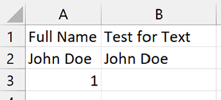 Test Whether Cell is a Text Value