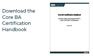 Download the IIBA certification handbook